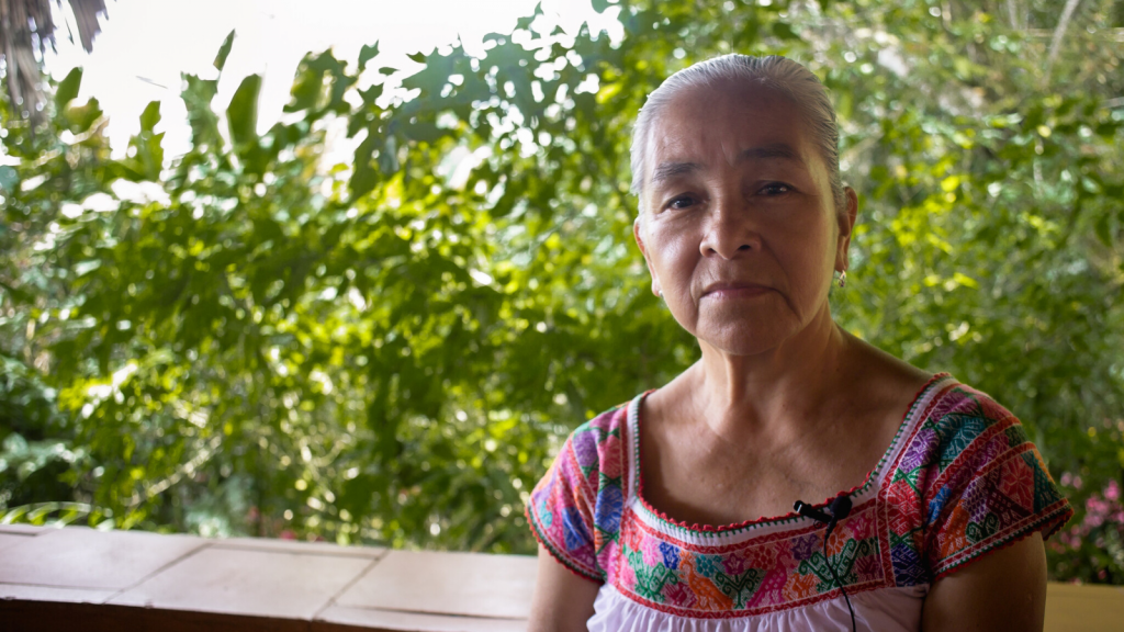 Retrato de una defensora del territorio, la tierra y el medio ambiente en Cuetzalan, Puebla, México.